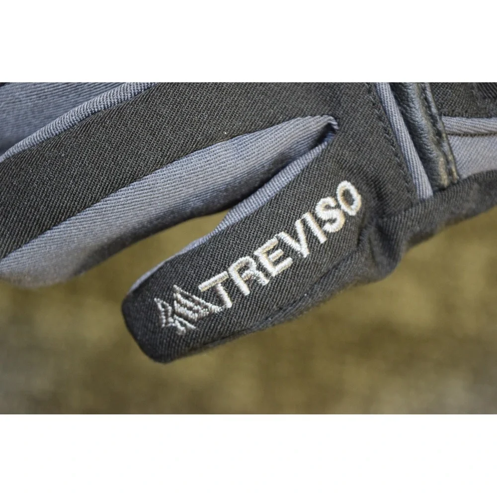 Treviso Junior Kids Ski Gloves Black Grey Waterproof Hipora Small Zipper Pocket